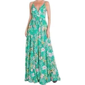 Meghan LA Enchanted Garden Maxi Dress Sz Small